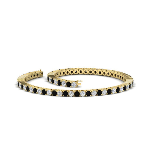 2-Carat-Diamond-Tennis-Bracelet-with-Black-Diamond-In-Yellow-Gold-FDBRC8635ROGBLACKANGLE4-2.00-CT-NL-YG