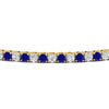 Load image into Gallery viewer, 2-Carat-Diamond-Tennis-Bracelet-with-Blue-Sapphire-In-Yellow-Gold-FDBRC8635ROGSABLANGLE5-2.00-CT-NL-YG