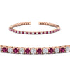 Load image into Gallery viewer, 2-Carat-Diamond-Tennis-Bracelet-with-Pink-Sapphire-In-Rose-Gold-FDBRC8635ROGSADRPIANGLE2-2.00-CT-NL-RG