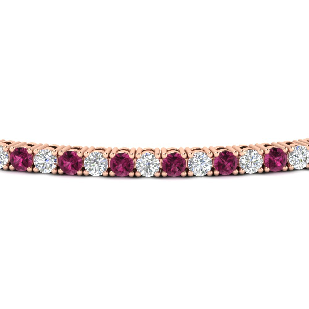 2-Carat-Diamond-Tennis-Bracelet-with-Pink-Sapphire-In-Rose-Gold-FDBRC8635ROGSADRPIANGLE5-2.00-CT-NL-RG