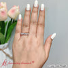 Load image into Gallery viewer, 2-Carat-Heart-Shape-Lab-Diamond-Wedding-Band-In-18k-Rose-Gold-FD9600-HT-2.00_CT-HAND-RG