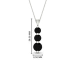 Load image into Gallery viewer, 2-carat-3-stone-classic-black-diamond-pendant-in-FDPD11293GBLACK-2.00CT-NL-WG
