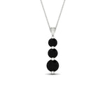 Load image into Gallery viewer, 2-carat-3-stone-classic-black-diamond-pendant-in-FDPD11293GBLACK-2.00CT-NL-WG
