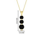 Load image into Gallery viewer, 2-carat-3-stone-classic-black-diamond-pendant-in-FDPD11293GBLACK-2.00CT-NL-YG
