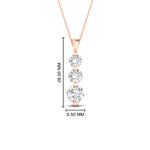 Load image into Gallery viewer, 2-carat-3-stone-classic-diamond-pendant-in-FDPD11293-2.00CT-NL-RG
