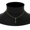 Load image into Gallery viewer, 2-carat-3-stone-classic-emerald-pendant-in-yellow-gold-FDPD11293GEMGRNECK-2.00CT-NL-YG.jpg?v=1752569881
