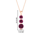 Load image into Gallery viewer, 2-carat-3-stone-classic-pink-sapphire-pendant-in-FDPD11293GSADRPI-2.00CT-NL-RG
