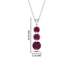 Load image into Gallery viewer, 2-carat-3-stone-classic-pink-sapphire-pendant-in-FDPD11293GSADRPI-2.00CT-NL-WG
