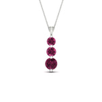 Load image into Gallery viewer, 2-carat-3-stone-classic-pink-sapphire-pendant-in-FDPD11293GSADRPI-2.00CT-NL-WG
