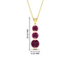 Load image into Gallery viewer, 2-carat-3-stone-classic-pink-sapphire-pendant-in-yellow-gold-FDPD11293GSADRPIANGLE1-2.00CT-NL-YG-HW.jpg?v=1752569882