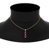 Load image into Gallery viewer, 2-carat-3-stone-classic-pink-sapphire-pendant-in-yellow-gold-FDPD11293GSADRPINECK-2.00CT-NL-YG.jpg?v=1752569881