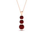 Load image into Gallery viewer, 2-carat-3-stone-classic-ruby-pendant-in-FDPD11293GRUDR-2.00CT-NL-RG
