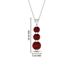 Load image into Gallery viewer, 2-carat-3-stone-classic-ruby-pendant-in-FDPD11293GRUDR-2.00CT-NL-WG
