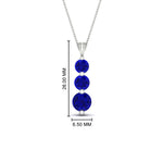 Load image into Gallery viewer, 2-carat-3-stone-classic-sapphire-pendant-in-FDPD11293GSABL-2.00CT-NL-WG
