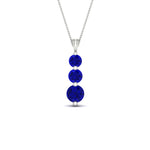 Load image into Gallery viewer, 2-carat-3-stone-classic-sapphire-pendant-in-FDPD11293GSABL-2.00CT-NL-WG
