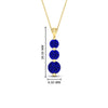 Load image into Gallery viewer, 2-carat-3-stone-classic-sapphire-pendant-in-yellow-gold-FDPD11293GSABLANGLE1-2.00CT-NL-YG-HW.jpg?v=1752569882