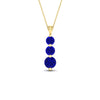 Load image into Gallery viewer, 2-carat-3-stone-classic-sapphire-pendant-in-yellow-gold-FDPD11293GSABLANGLE1-2.00CT-NL-YG.jpg?v=1752569882