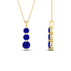 Load image into Gallery viewer, 2-carat-3-stone-classic-sapphire-pendant-in-yellow-gold-FDPD11293GSABLANGLE2-2.00CT-NL-YG.jpg?v=1752569881