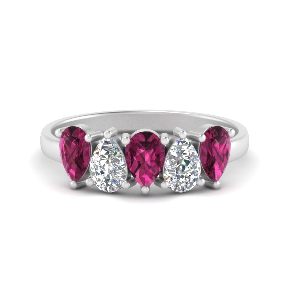 2-carat-5-stone-wedding-band-pink-sapphire-teardrop-white-gold-FD8294B-0.40CTGSADRPIANGLE3-NL-WG