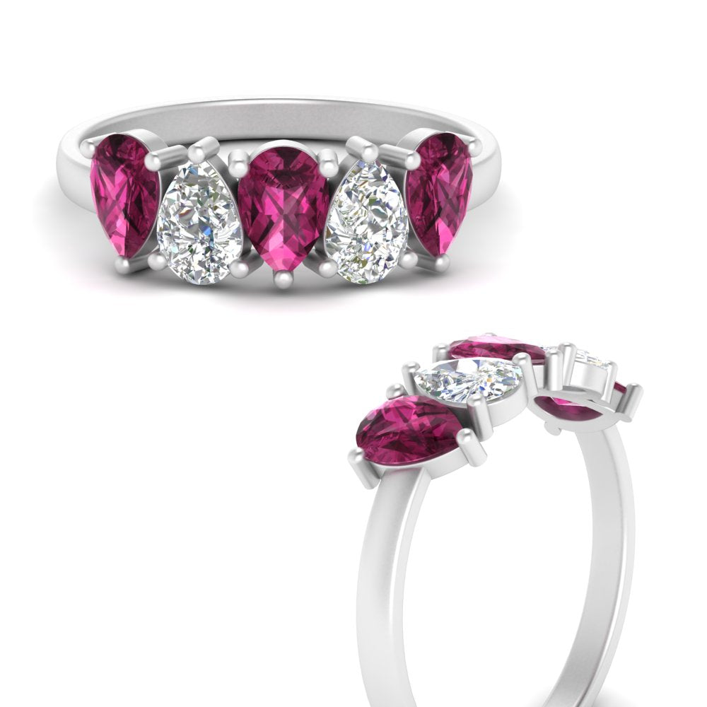 2-carat-5-stone-wedding-band-pink-sapphire-teardrop-white-gold-FD8294B-0.40CTGSADRPIANGLE3-NL-WG