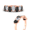 Load image into Gallery viewer, 2-carat-7-seven-stone-black-diamond-teardrop-wedding-band-in-rose-gold-fdwb8008peblackangle3-2.00ct-nl-rg.jpg