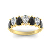 Load image into Gallery viewer, 2-carat-7-seven-stone-black-diamond-teardrop-wedding-band-in-yellow-gold-fdwb8008peblackangle5-2.00ct-nl-yg.jpg