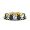 Load image into Gallery viewer, 2-carat-7-seven-stone-black-diamond-teardrop-wedding-band-in-yellow-gold-fdwb8008peblacksleep-2.00ct-nl-yg.jpg
