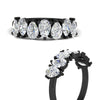 Load image into Gallery viewer, 2-carat-7-seven-stone-diamond-teardrop-wedding-band-in-black-gold-fdwb8008peangle3-2.00ct-nl-bg.jpg