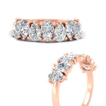 Load image into Gallery viewer, 2-carat-7-seven-stone-diamond-teardrop-wedding-band-in-rose-gold-fdwb8008peangle3-2.00ct-nl-rg.jpg