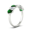 Load image into Gallery viewer, 2-carat-7-seven-stone-emerald-teardrop-wedding-band-in-white-gold-fdwb8008pegemgrangle2-2.00ct-nl-wg.jpg