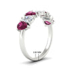 Load image into Gallery viewer, 2-carat-7-seven-stone-pink-sapphire-teardrop-wedding-band-in-white-gold-fdwb8008pegsadrpiangle2-2.00ct-nl-wg-hw.jpg