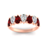 Load image into Gallery viewer, 2-carat-7-seven-stone-ruby-teardrop-wedding-band-in-rose-gold-fdwb8008pegrudrangle5-2.00ct-nl-rg.jpg