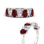 Load image into Gallery viewer, 2-carat-7-seven-stone-ruby-teardrop-wedding-band-in-white-gold-fdwb8008pegrudrangle3-2.00ct-nl-wg.jpg