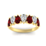 Load image into Gallery viewer, 2-carat-7-seven-stone-ruby-teardrop-wedding-band-in-yellow-gold-fdwb8008pegrudrangle5-2.00ct-nl-yg.jpg