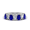 Load image into Gallery viewer, 2-carat-7-seven-stone-sapphire-teardrop-wedding-band-in-white-gold-fdwb8008pegsablsleep-2.00ct-nl-wg.jpg