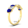 Load image into Gallery viewer, 2-carat-7-seven-stone-sapphire-teardrop-wedding-band-in-yellow-gold-fdwb8008pegsablangle2-2.00ct-nl-yg-hw.jpg