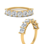 Load image into Gallery viewer, 2-carat-basket-prong-7-asscher-cut-anniversary-ring-in-yellow-gold-FD10118B-0.30-ANGLE3-NL-YG
