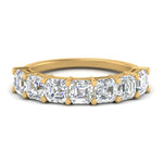 Load image into Gallery viewer, 2-carat-basket-prong-7-asscher-cut-anniversary-ring-in-yellow-gold-FD10118B-0.30-NL-YG
