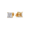 Load image into Gallery viewer, 2-carat-basket-stud-earring-diamond-princess-cut-in-yellow-gold-FDEAR-10411PRANGLE3-2.00CT-NL-YG.jpg?v=1763113297