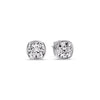Load image into Gallery viewer, Bezel Set Cushion Diamond Stud Earrings