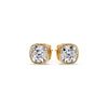Load image into Gallery viewer, Bezel Set Cushion Diamond Stud Earrings