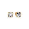 Load image into Gallery viewer, Bezel Set Cushion Diamond Stud Earrings