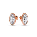 Thumbnail 27 - Bezel Stud Earring One Carat Marquise Diamond