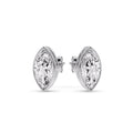 Thumbnail 31 - Bezel Stud Earring One Carat Marquise Diamond