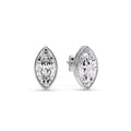 Thumbnail 29 - Bezel Stud Earring One Carat Marquise Diamond