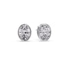 Load image into Gallery viewer, Bezel Stud Earring Oval Diamond