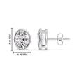 Thumbnail 30 - Bezel Stud Earring Oval Diamond
