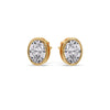 Load image into Gallery viewer, Bezel Stud Earring Oval Diamond