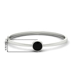 Load image into Gallery viewer, Round Solitaire Bangle Hinged Bracelet