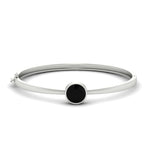 Load image into Gallery viewer, Round Solitaire Bangle Hinged Bracelet